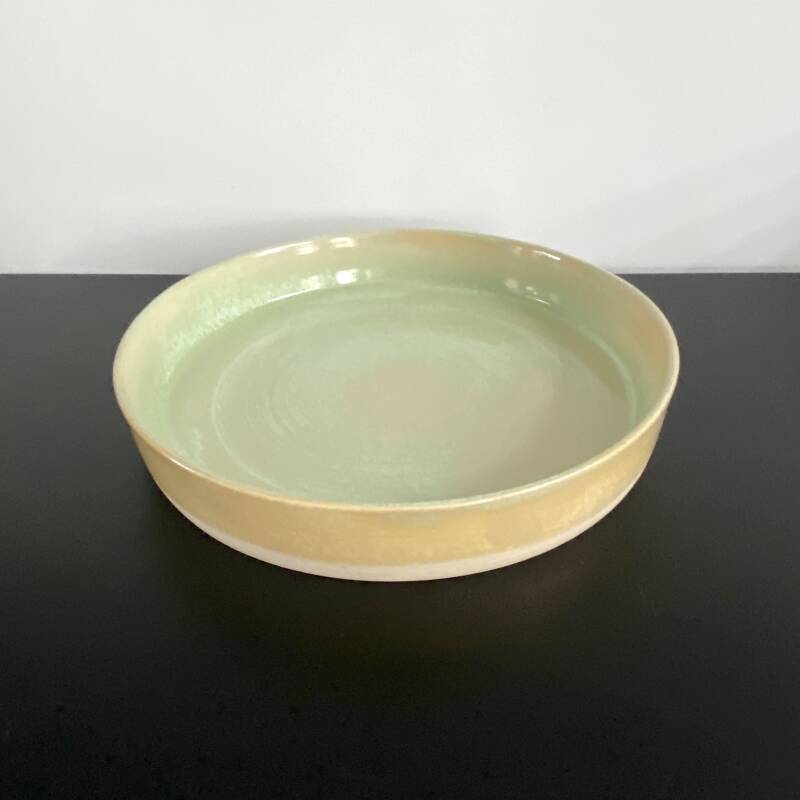 Maries keramiek, Schaal, lichtgroen glans 