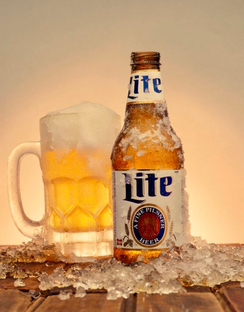 Miller light product photo #commercial photography #highland, NY 12528 #photo stylist #professional photographer