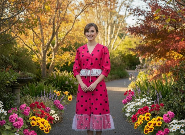 Spotty Top and Skirt matching Set