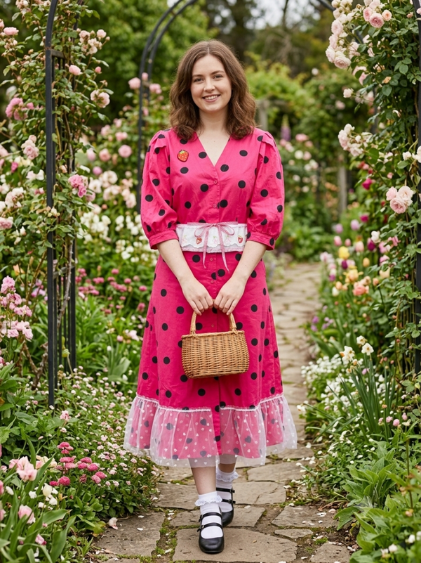 Spotty Top and Skirt Set