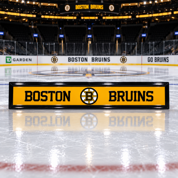 Boston Bruins Wooden Sign – Handcrafted Hockey Wall Décor