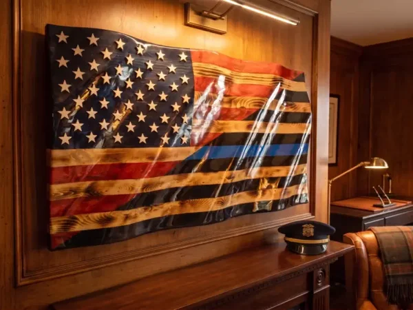 Custom Wooden Flag – Approved Custom Design