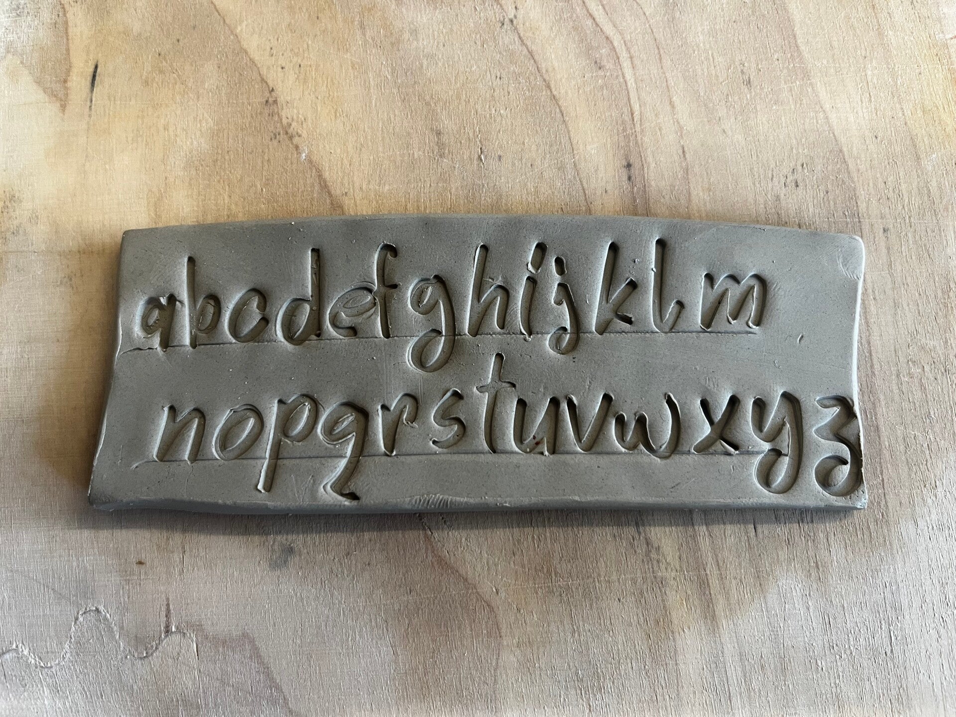 Unieke 3D-geprinte Stempelset Vintage lettertype– voor klei, koekjes of zeep