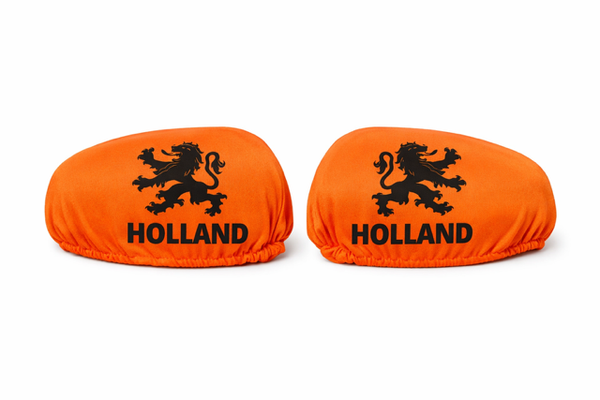 Oranje Autospiegelhoezen – HOLLAND Leeuw Design | WK & EK Supporters Accessoire