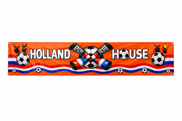 Holland House Spandoek – Mega Oranje Spandoek 4 Meter voor WK 2026