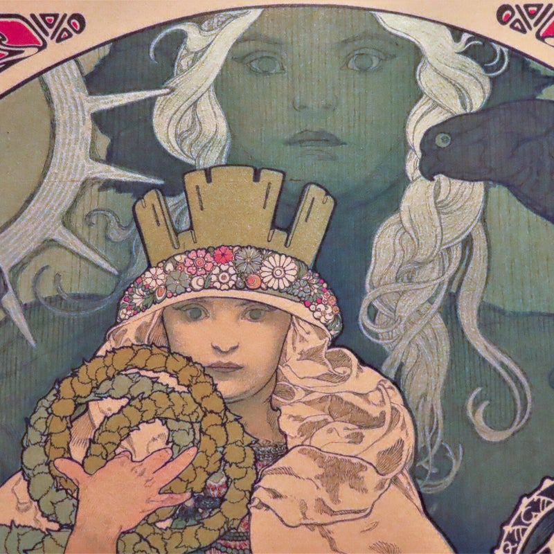 Mucha sprekende ogen