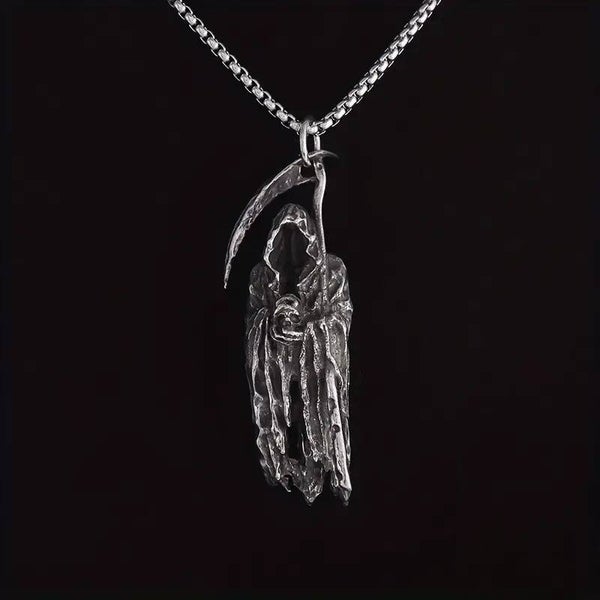 Hellbringer Grim Reaper Pendant Necklace