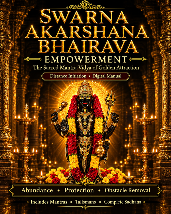 Swarna Akarshana Bhairava Empowerment — The Tantric Rite That Draws Gold and Dissolves Every Form of Lack
