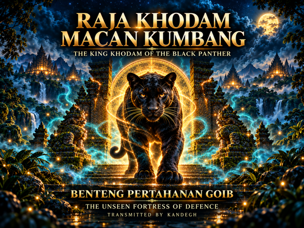Raja Khodam Macan Kumbang — The Black Panther King Khodam, Guardian of the Unseen Fortress