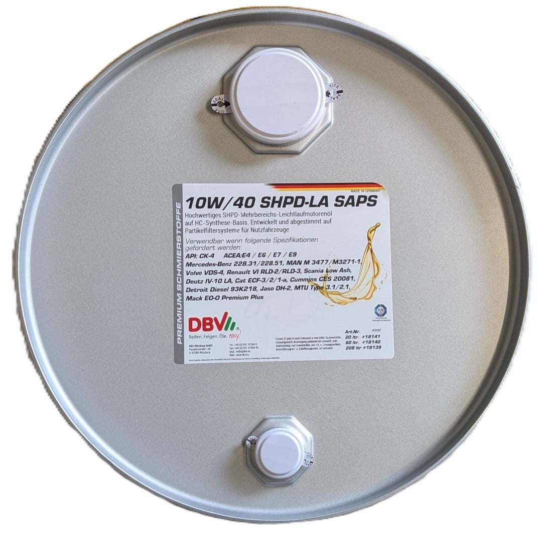 DBV 10W-40 SHPD-LA SAPS