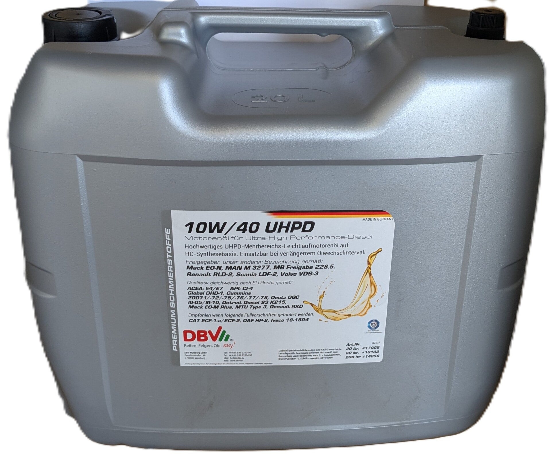 DBV 10W-40 UHPD (INTERVALLE 80.000 BIS 120.000 KM)