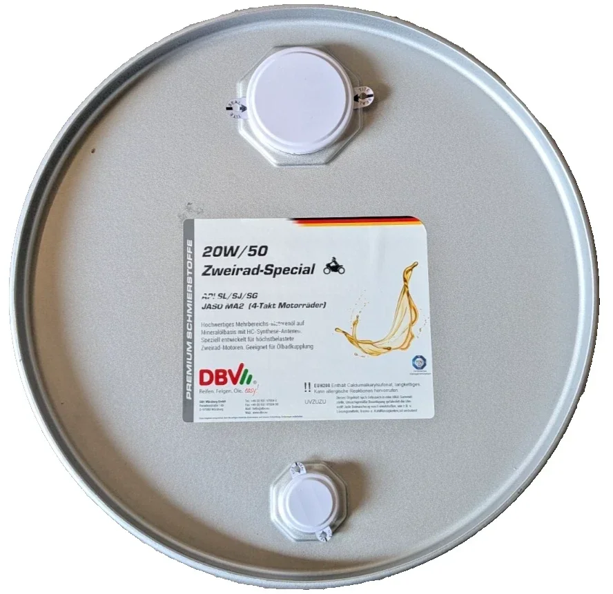 DBV 20W-50 Z DBV-ZWEIRAD-SPECIAL-MOTORENÖL JASO MA (4-TAKT)