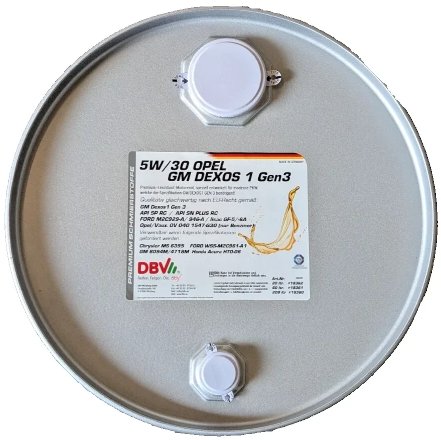 DBV 5W-30 GM DEXOS 1 GEN. 3