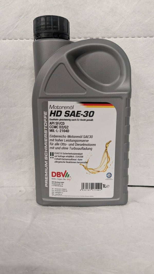 10 x 1Liter DBV 30 SAE HD