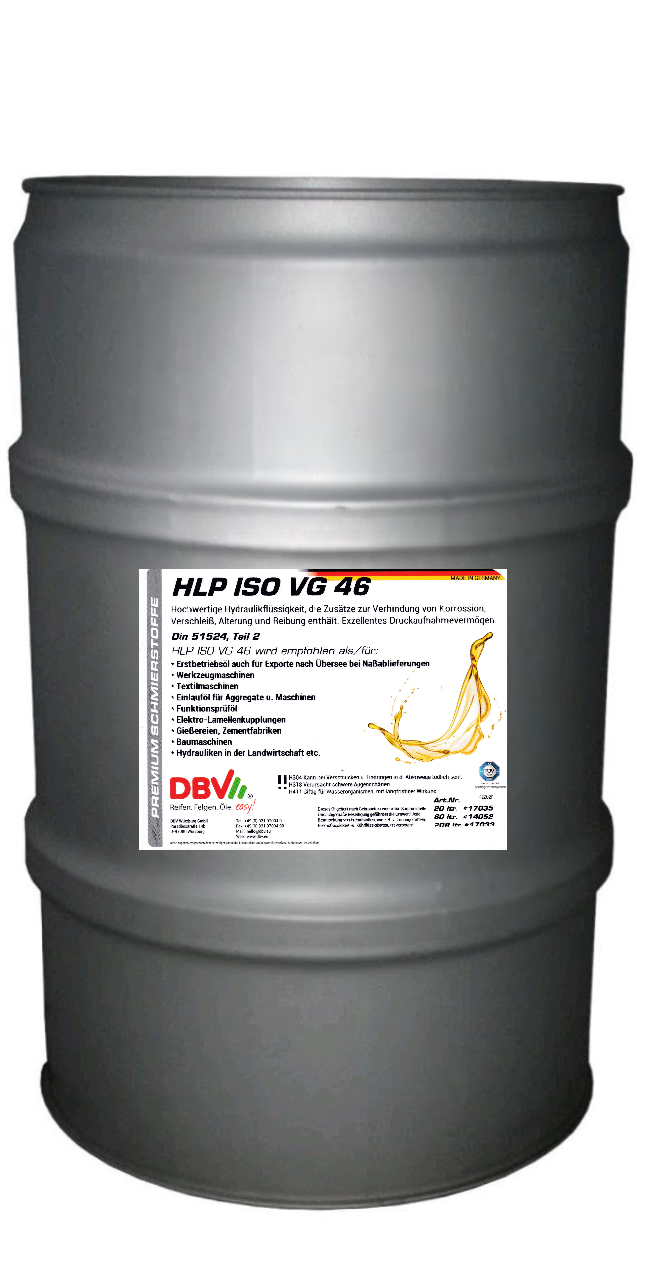 DBV HLP ISO VG 46 HYDRAULIKÖL