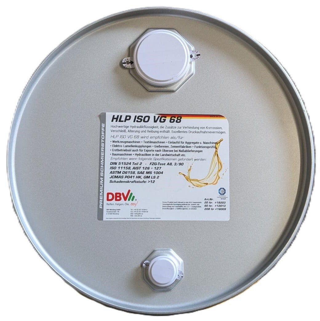 DBV HLP ISO VG 68 HYDRAULIKÖL