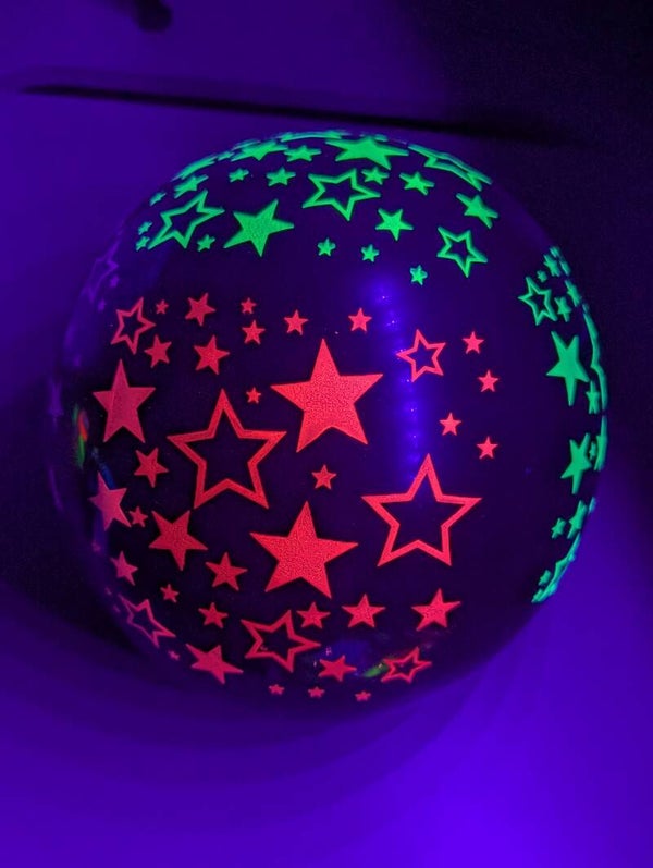 Zwarte Neon Sterren Ballonnen – 8 stuks |
