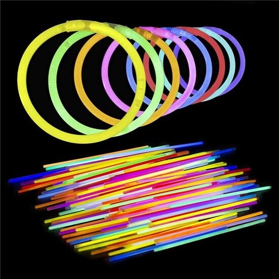 50 glow in the dark breek staafjes