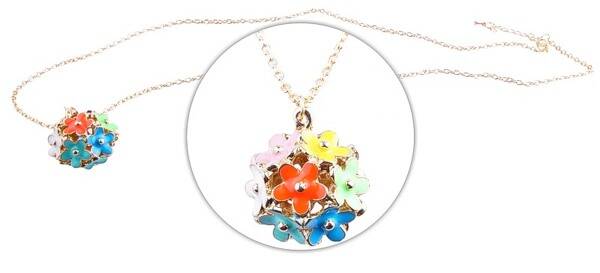 Hanger met Ketting “Bloemen” – Elegante Bloemen Ketting Ø 25 mm