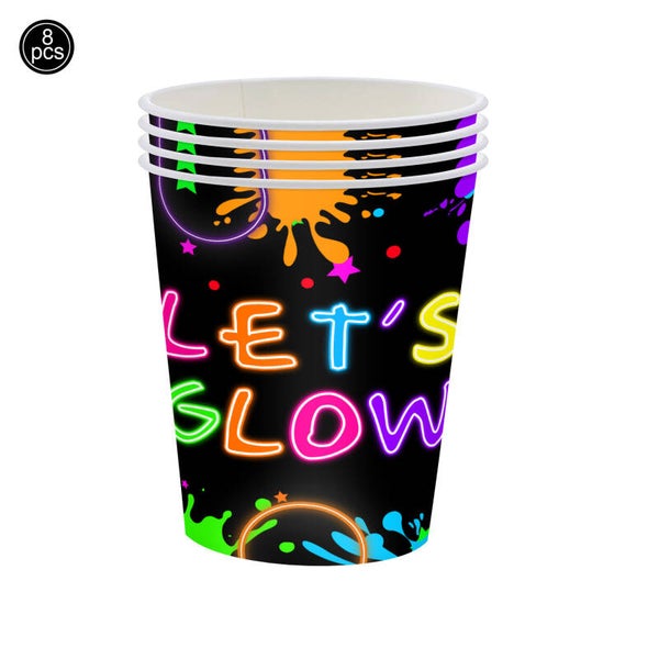Lets Glow papieren party cups