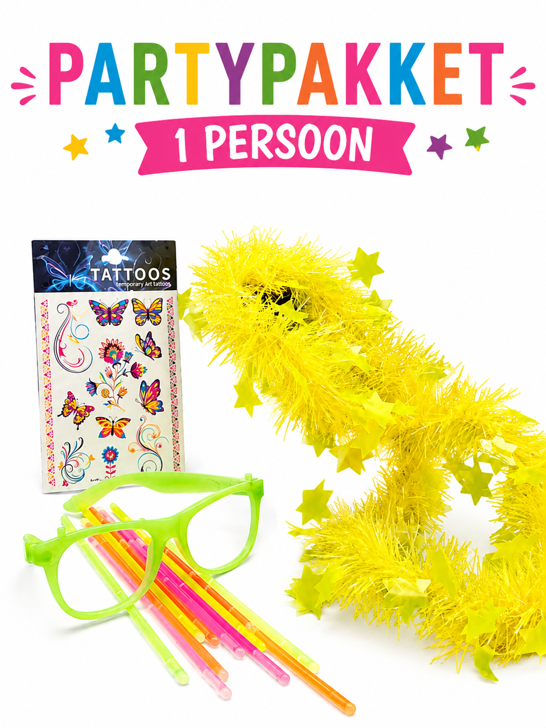 NEON party pakket 1 persoon