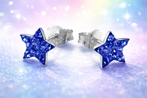Elegante Oorknopjes – Capri Blauw