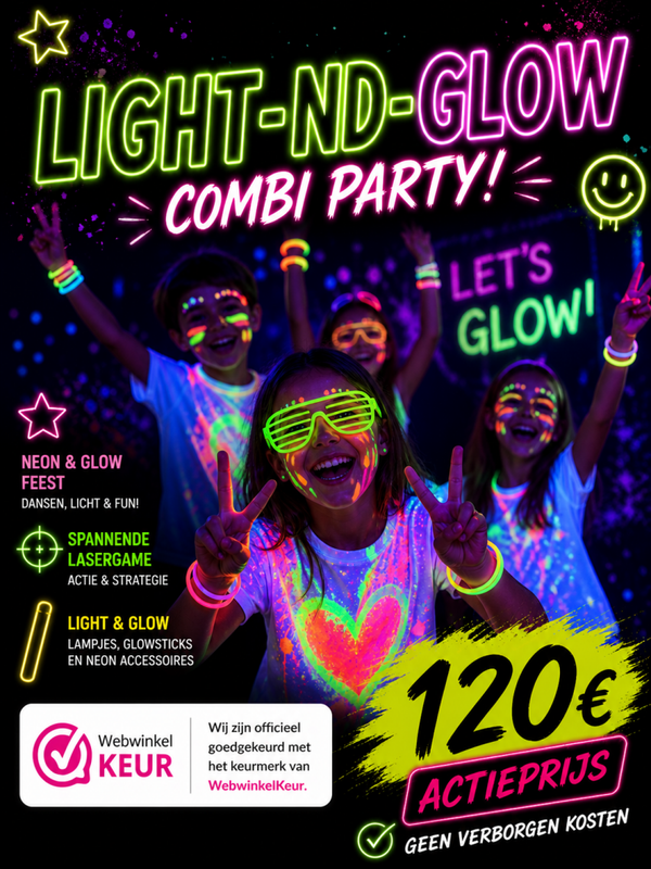 Ultimate Kidsparty 4,6,8,10 personen