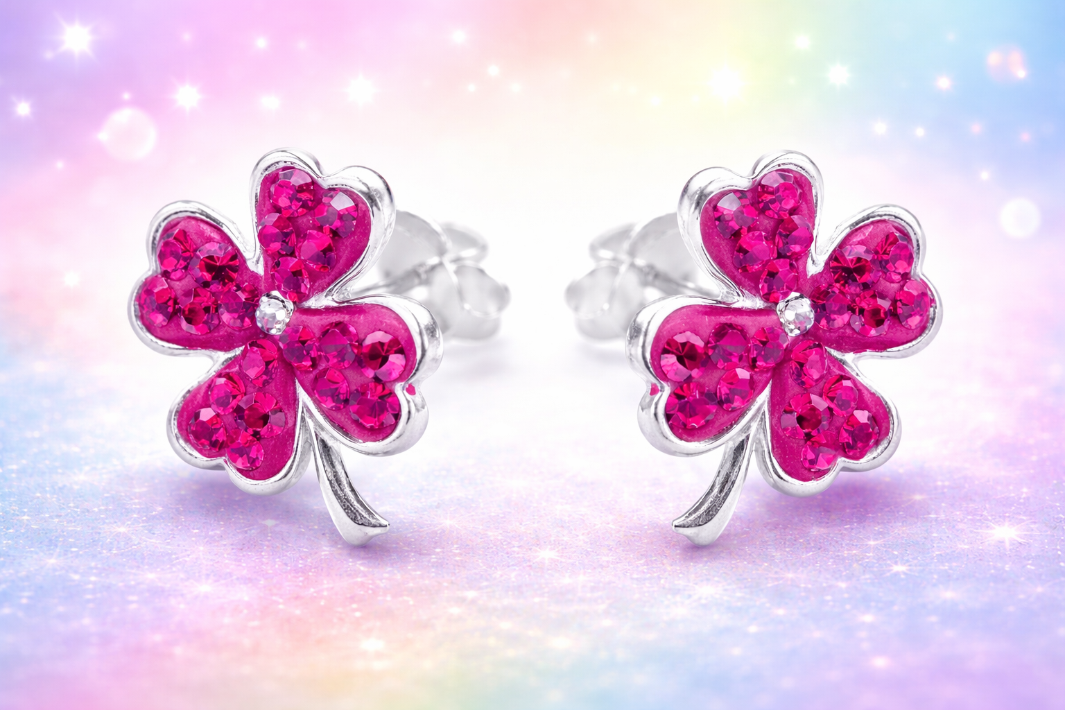 Stijlvolle Oorbellen – Roze Sparkle