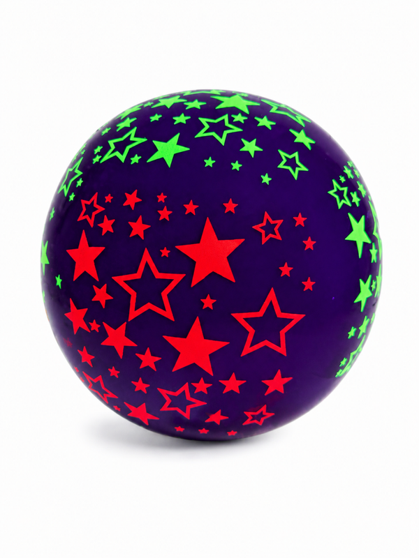 Zwarte Neon Sterren Ballonnen – 8 stuks |