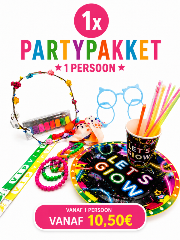 Glow Partypakket per Persoon – Stel Zelf Jouw Neon Feestpakket Samen