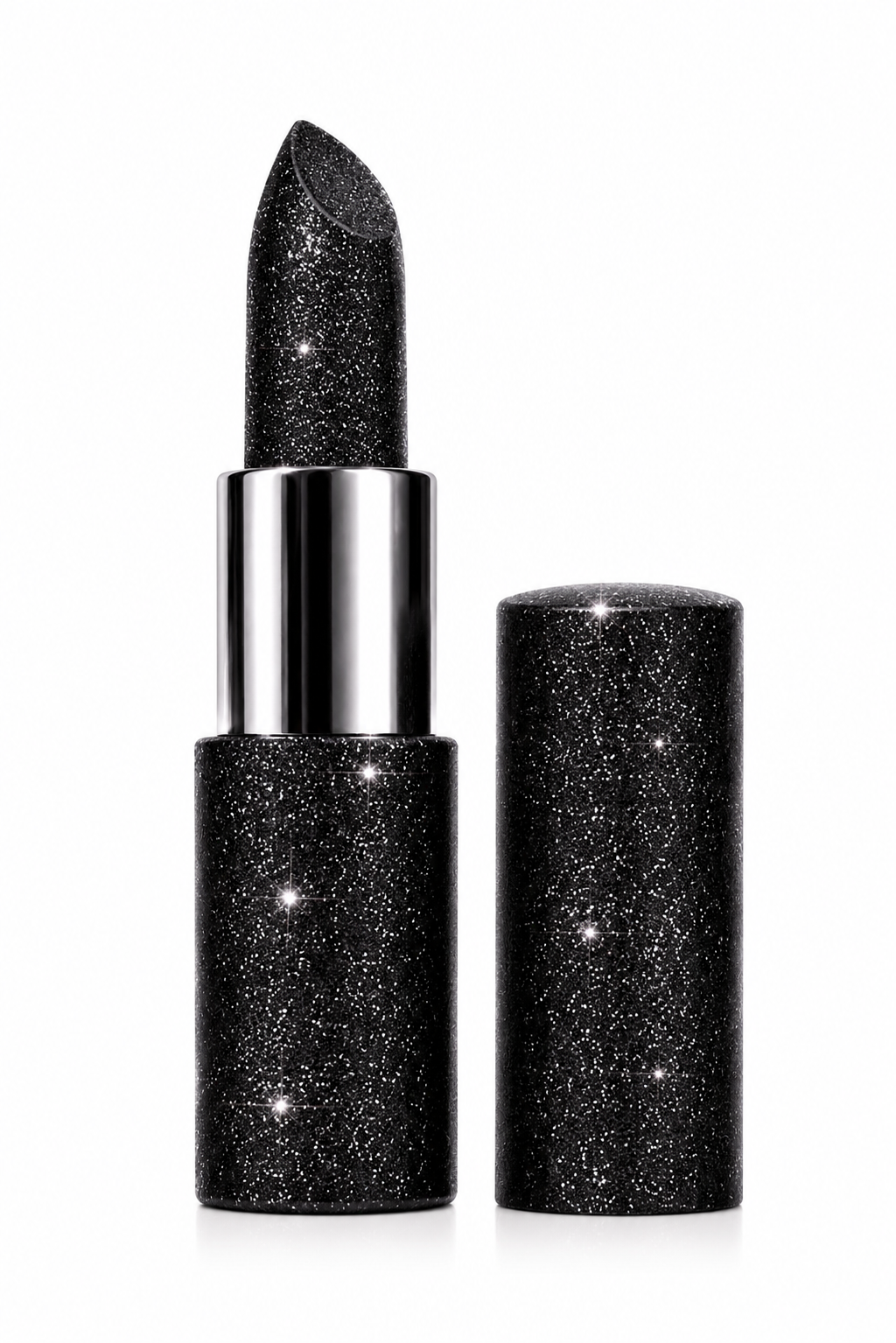 Zwarte glitter lipstick
