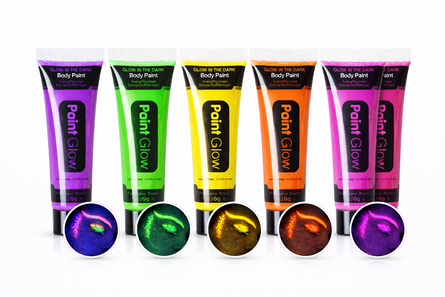 PaintGlow Neon Body Paint – UV Glow (25ml)