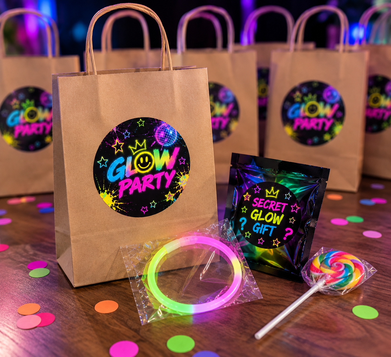 Glow Party Goodiebag – Uitdeelcadeautje per Kind