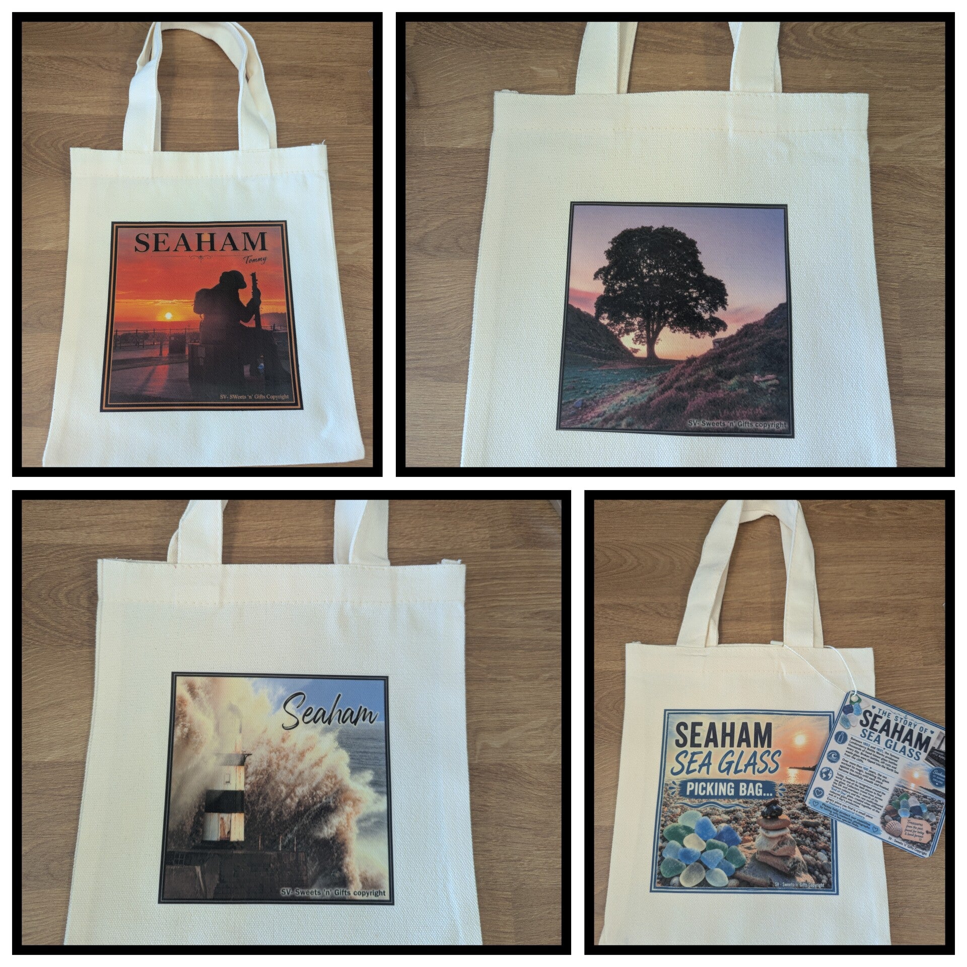 Handmade tote bags