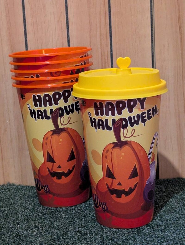 Halloween plastic drinking cup