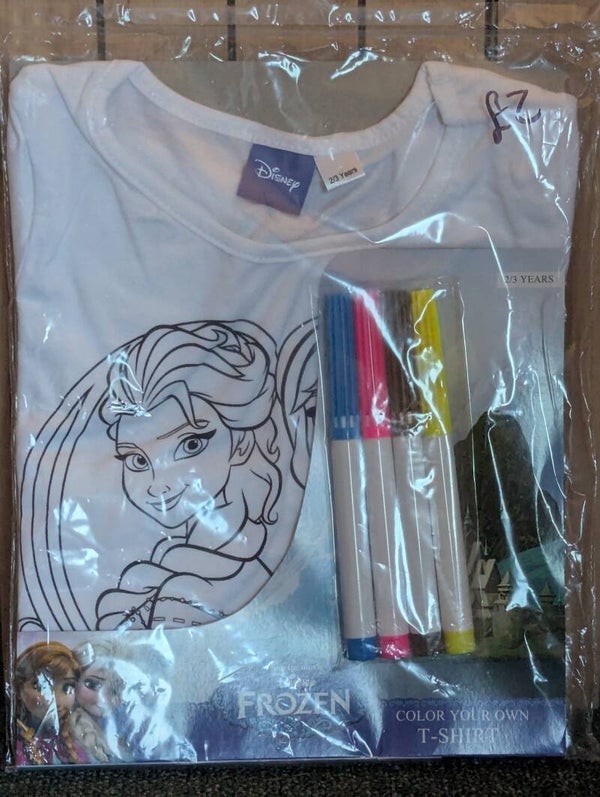 Frozen colour your own T-shirt