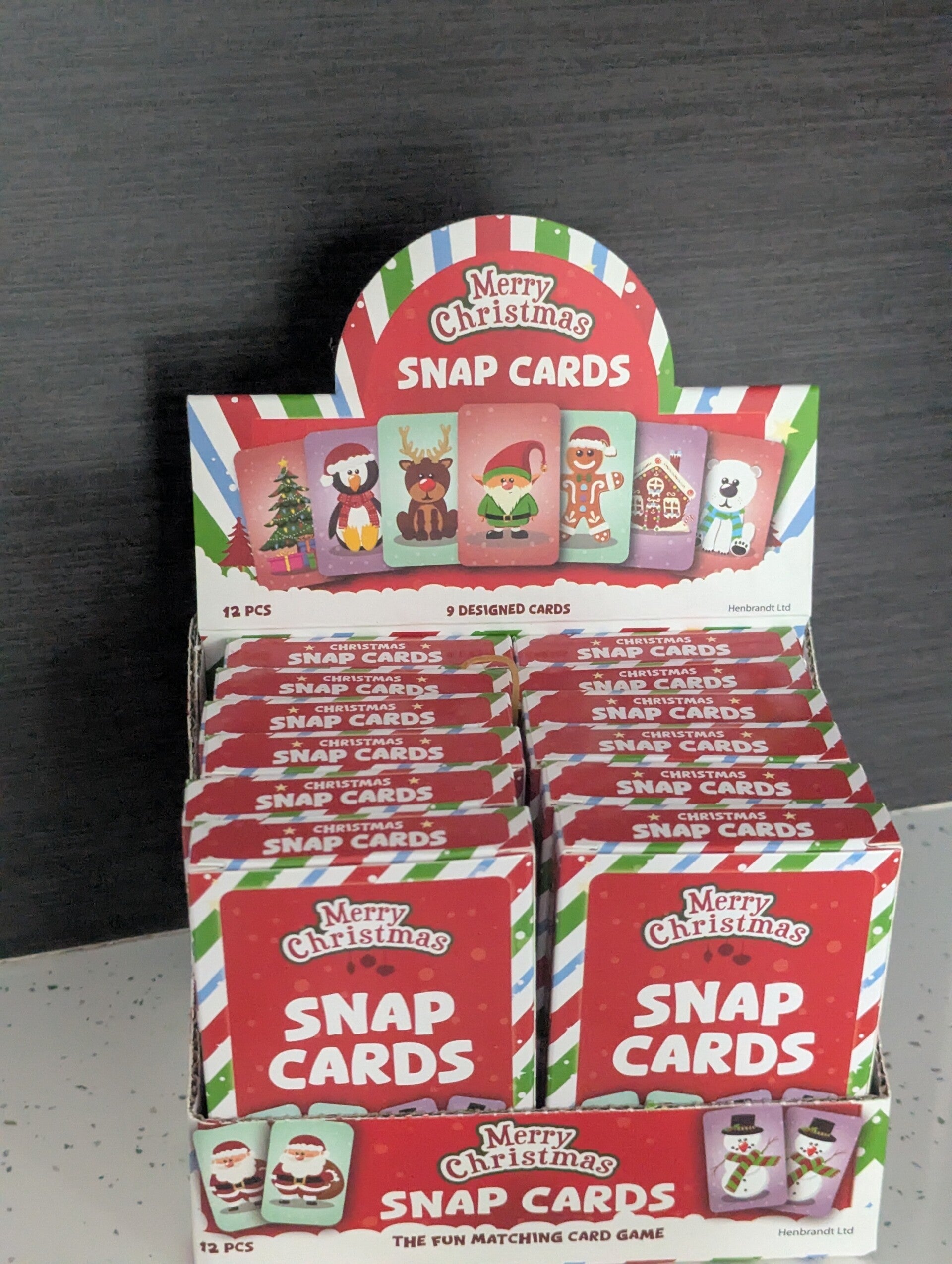 Christmas snap cards