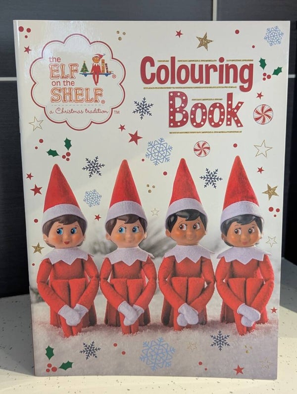 Elf colouring book