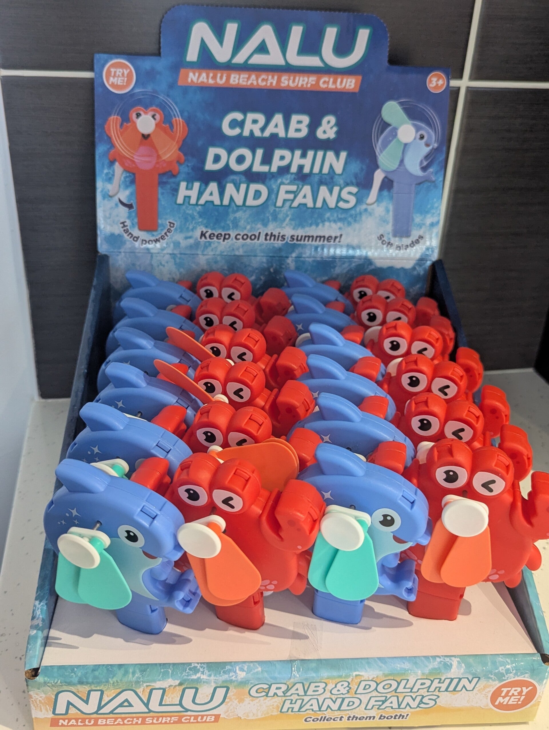 Seaside hand fans