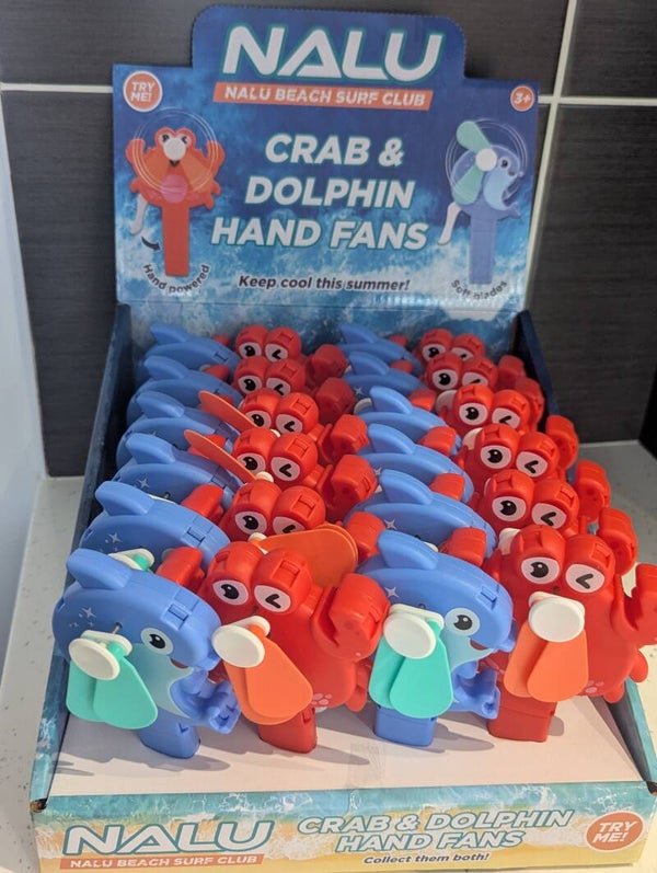 Seaside hand fans