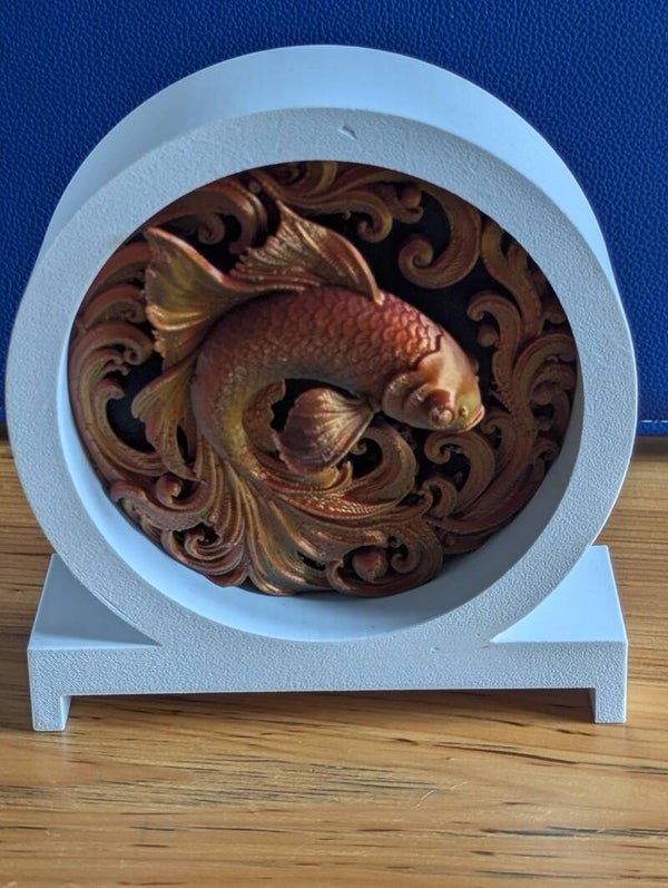 Standing Fish plaque