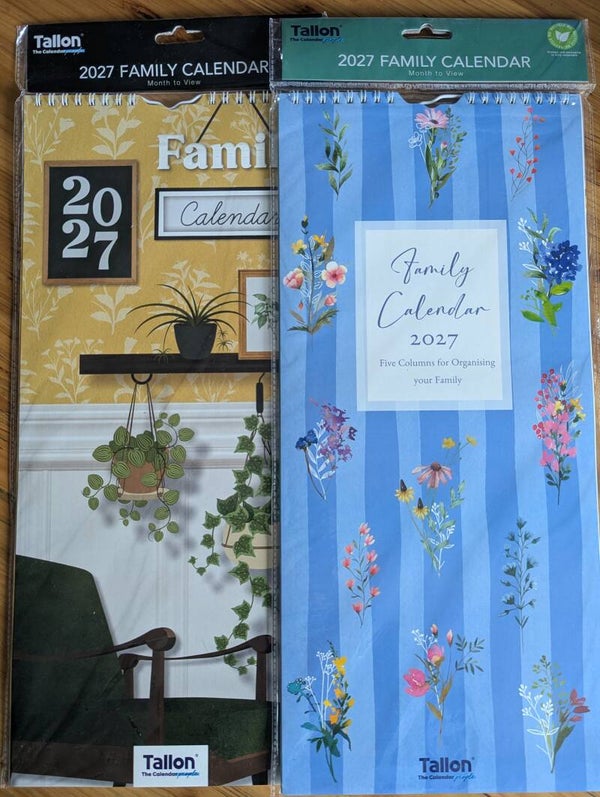 Family calendar 2027