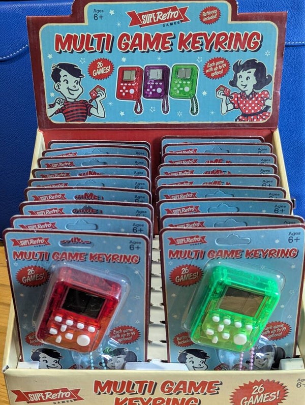 Mini Retro multi game keyring