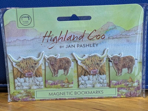 Highland cow book marks