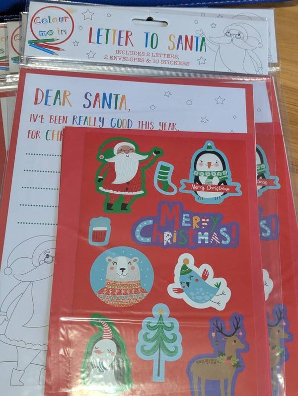 Colour your own letter to samta