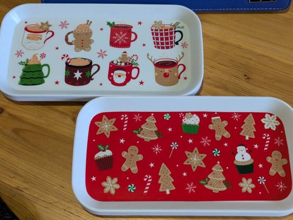 Christmas treat trays
