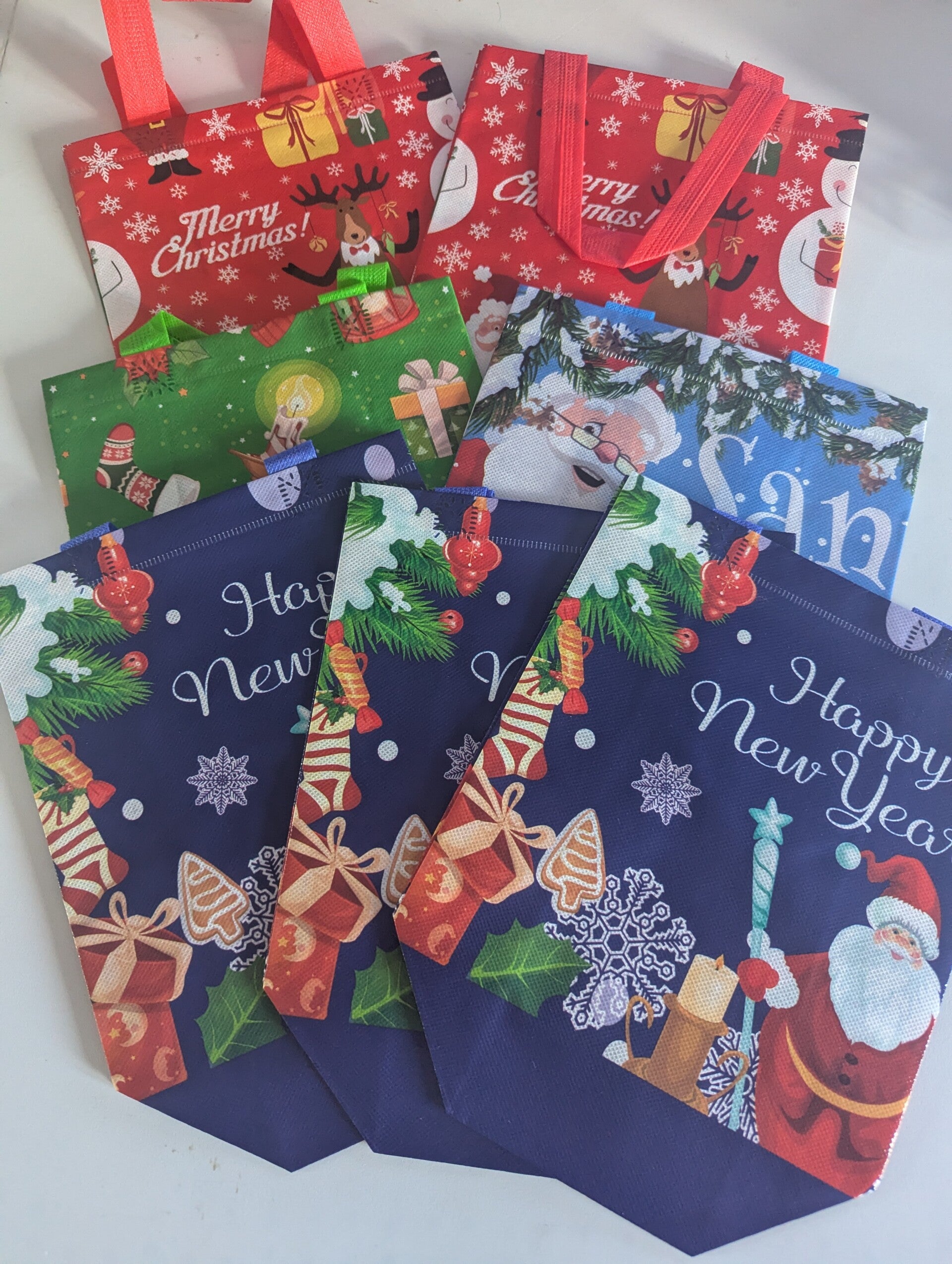 Reusable Christmas gift bags