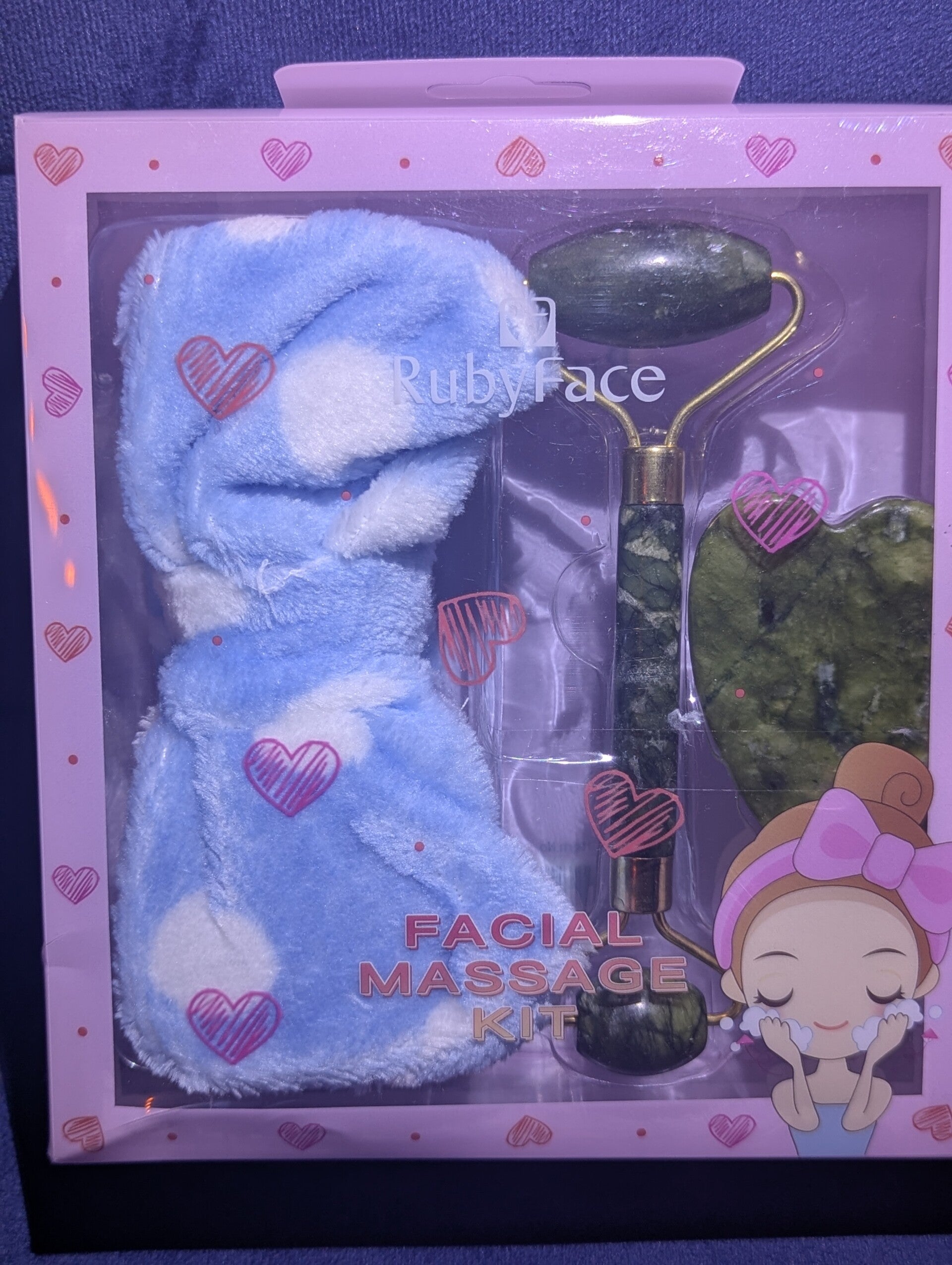 RubyFace headband facial set