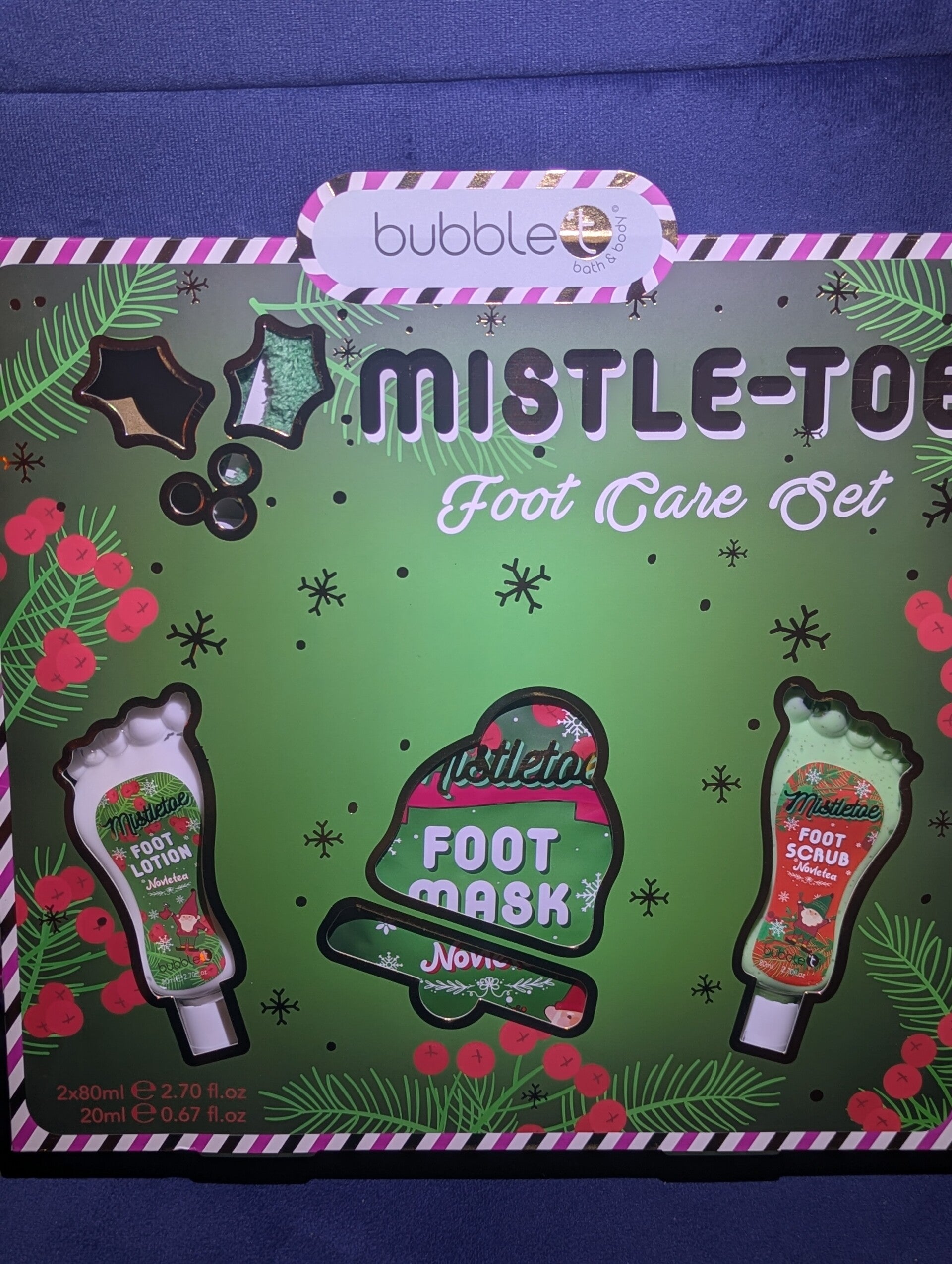 Bubble T Mistle-toe foot care set