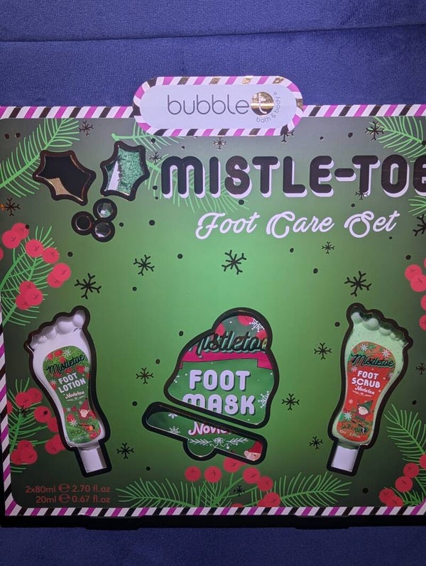 Bubble T Mistle-toe foot care set